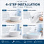 x 37.4'' Freestanding Soaking Solid Surface Bathtub-132231418