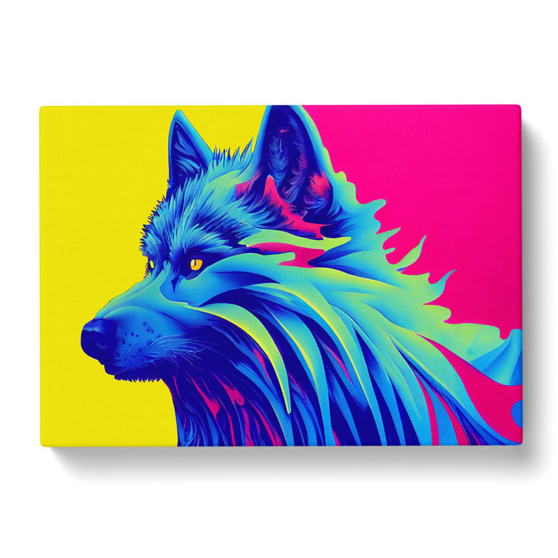 Wolf In Colour Vol.1 Abstract - Wrapped Canvas, 40cm H x 60cm W x 3cm D