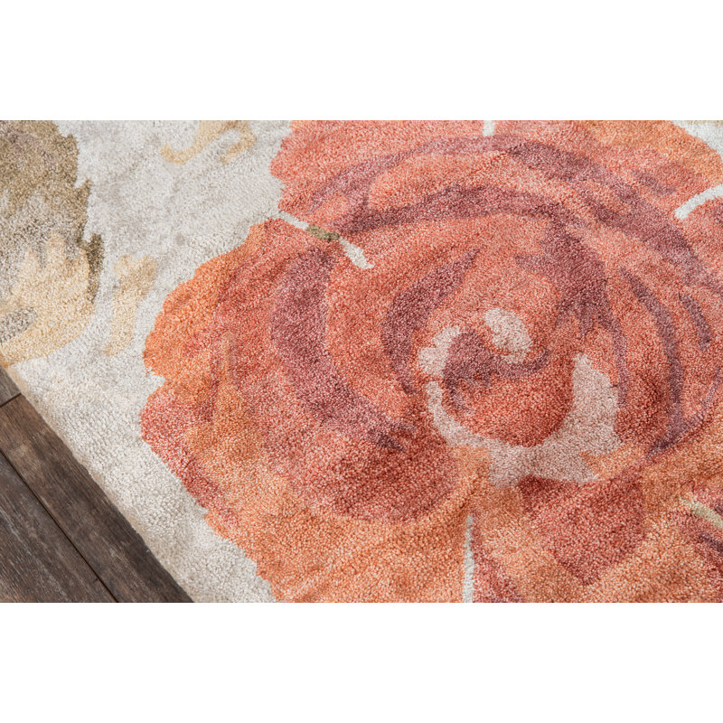 Tapis rouge touffeté à la main Summitville, Rectangle 2 pi x 3 pi