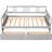 Full Size Daybed In Gray - Solid Wood With Two Convenient Drawers For A Modern Home Drawers, Enhancing Your Bedroom Ambiance-1404379075