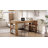  63-inch Kitchen Island With Double-sided Storage Shelves, Farmhouse Home Bar Table For Kitchen, Dining Room, Living Room (brown)-1596353102