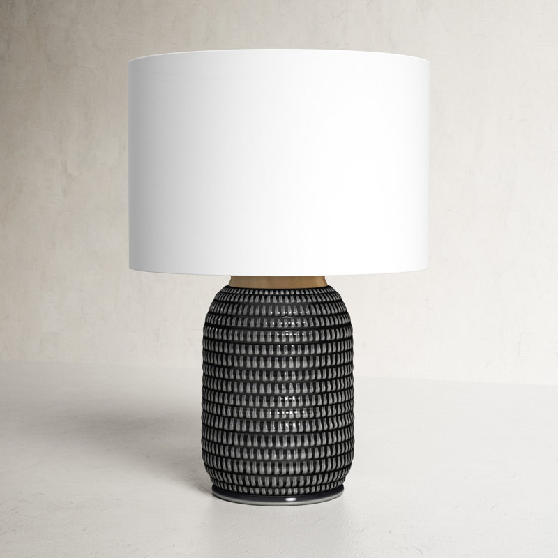Alleyton Ceramic Table Lamp, Navy
