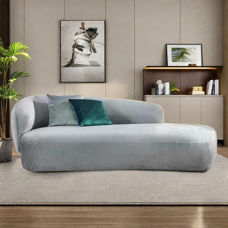 Modern simple solid wood chair, Left Hand Facing