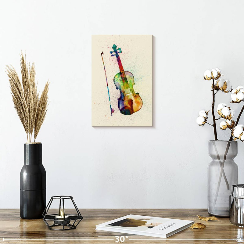 Abarca Violin Abstract I, 12" H x 8" W