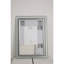 Miroir de salle de bain à DEL 36 po x 36 po - Fixation murale, brouillard, à intensité variable avec technologie avancée - Cuivre de 5 mm - Argent