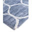 Tapis moderne noué à la main de conception unique - bleu, 8 pi 2 po x 10 pi 1 po Modern