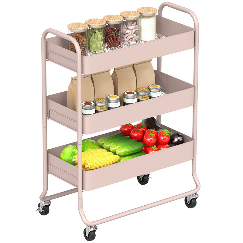 Kitchen Cart, Pink