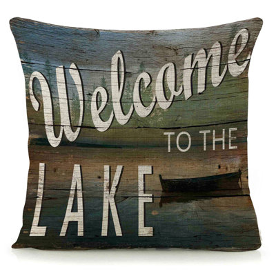  Coussin en lin Welcome / Lake