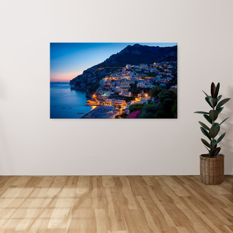 "Positano Evening" par Danita Delimont, reproduction sur toile, H 18 po x l 30 po x P 1 po