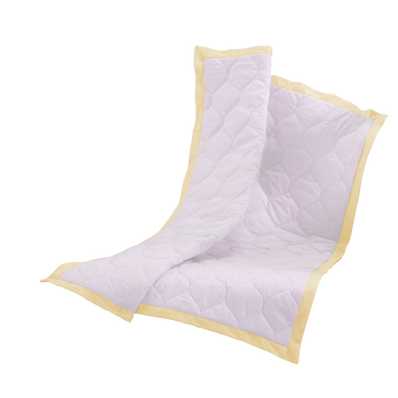 Jupe de lit de bébé comforter, Jaune