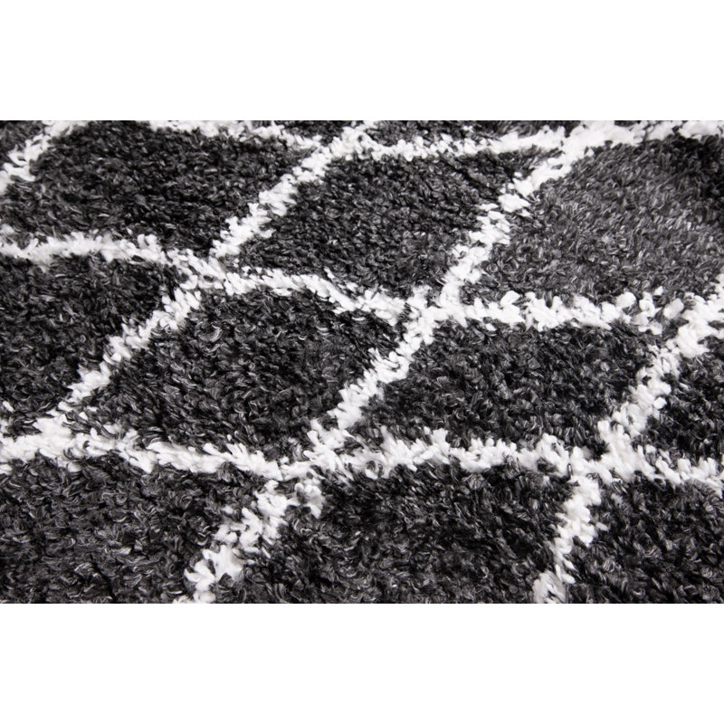 Cedarburg Shaggy Black Rug, Rectangle 200 x 290cm