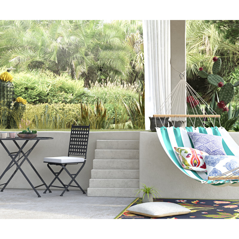 Holli Zollinger Denim Indoor / Outdoor Geometric Throw Pillow, 16" x 16"