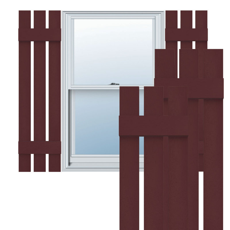 Volets Lifetime, 31" H x 12" W x 1" D, Baie rouge