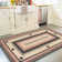 Levetta Braided Jute Reversible Cranberry/Black/Tan Rug