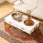 Table basse moderne blanche à 4 tiroirs-49785413