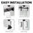 Glass Panelled Double Sliding Barn Door With Installation Hardware Kits-94393767