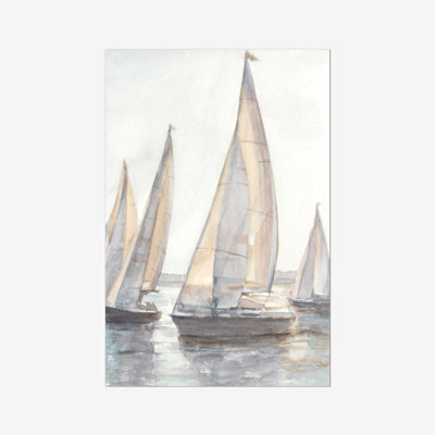 Plein Air Sailboats I 1 Piece Painting