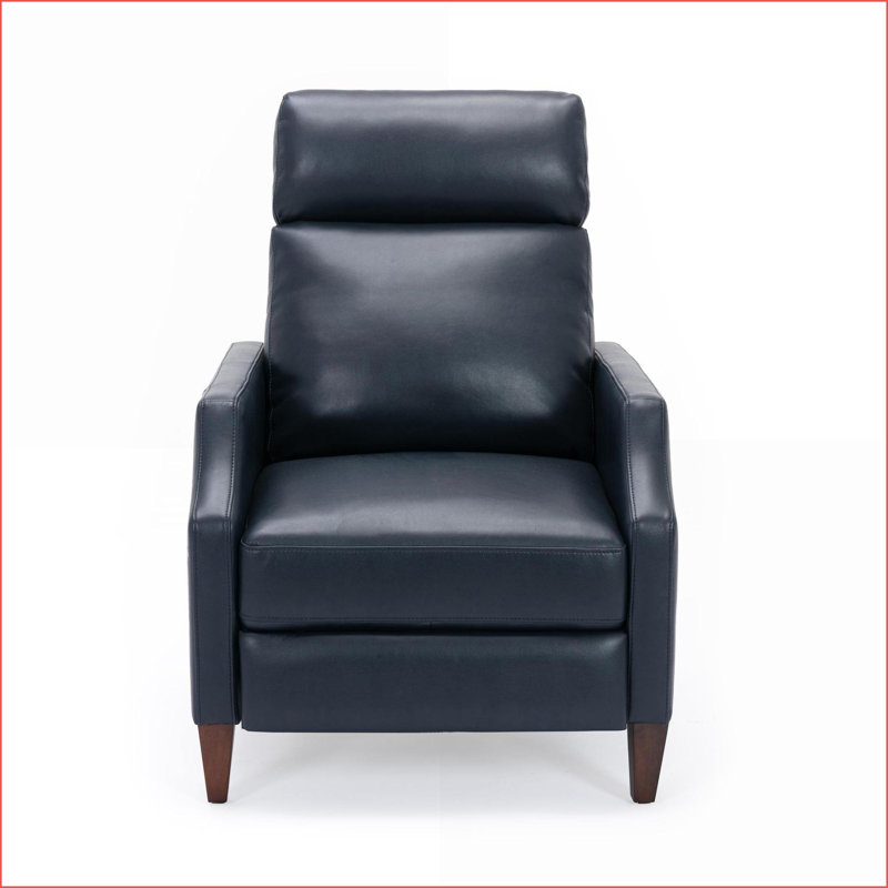 Fauteuils inclinables Mid-Century | Bleu foncé | Cuir PU, Grey