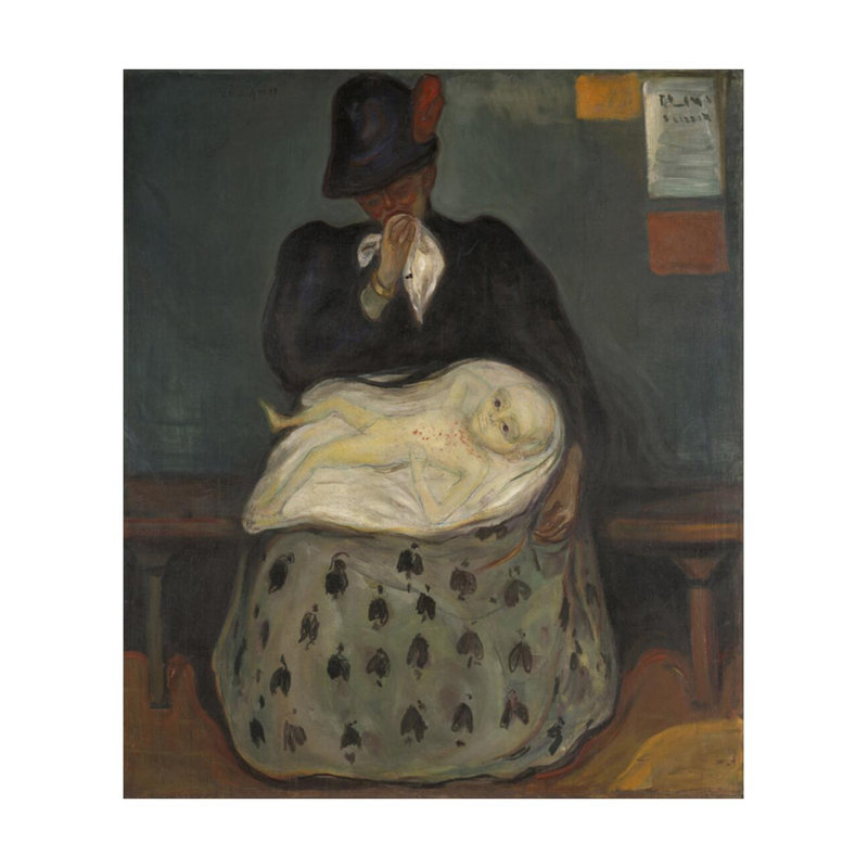 «Inheritance» par Edvard Munch - Estampe numérique, H 28 po x l 22 po
