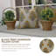 Housse de coussin d'intérieur / extérieur Floral Linen-47157009-47157005-20789222