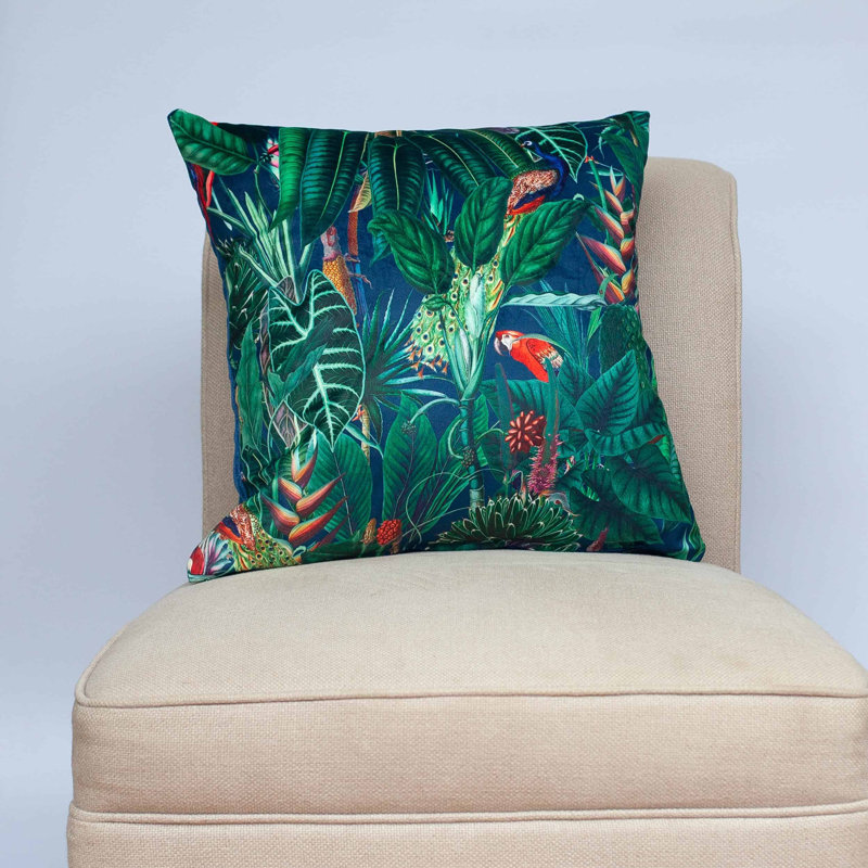 Blue Cushion, 43x43cm, Feather filled