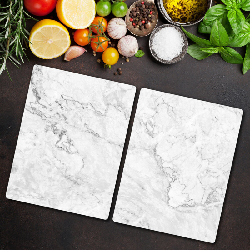 Reinerton Tempered Glass Chopping Board, 52cm x 40cm