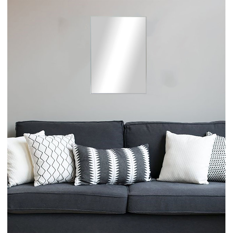 Derosier Metal Flat Wall Mirror, 33.25" H x 27.25" W