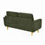 Canapé capitonné 67,7 po de largeur Mid-Century avec pieds en bois