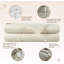 Ensemble de 2 taies d'oreiller en flanelle biologique pour très grand lit - Taie d'oreiller 100% coton biologique GOTS pour très grand lit avec finition brossée lisse de qualité supérieure et fermeture à enveloppe (naturel, très grand)-1402874438-1402874437