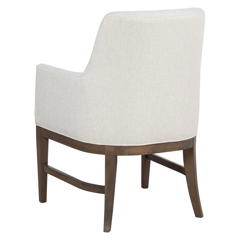 Libby Langdon Cambridge Arm Chair, Walnut, Alabaster (3157 73)