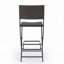 Chaise pliante d'extérieur en osier et tabourets de bar pliables, ensemble de 2