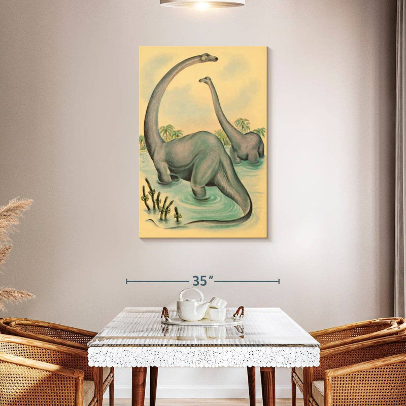Brampt Jurassic Brontosaurus, 45" H x 30" W