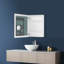  Frameless Mirrored Medicine Cabinet In White-942706415