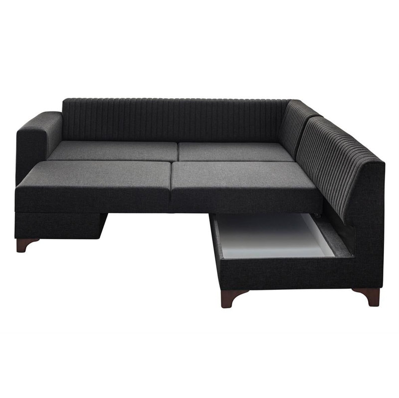 Canapé-lit d'angle, Anthracite