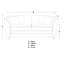 Laverton 3 Seater Velvet Flared Arm Sofa-1735297234