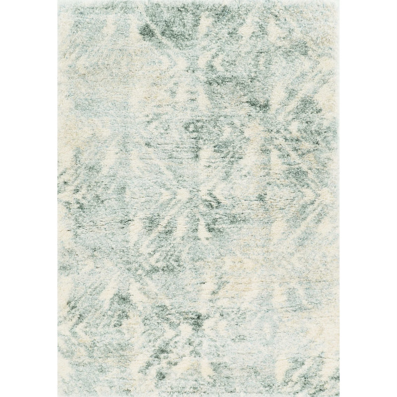 Tapis ivoire / gris Power Loom, Rectangle 3 pi 9 po x 5 pi 11 po