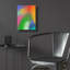 Art mural en verre épique «The Painter's Dawn» par Cesare Bellassai, 12 po x 16 po