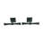 Black Wrought Iron Shutter Dog Holders Propeller Design
