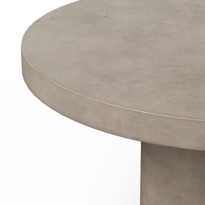 Table de salle à manger Kareen, Gris foncé, Rond 60 po  , Table de comptoir (hauteur de 36,25 po)