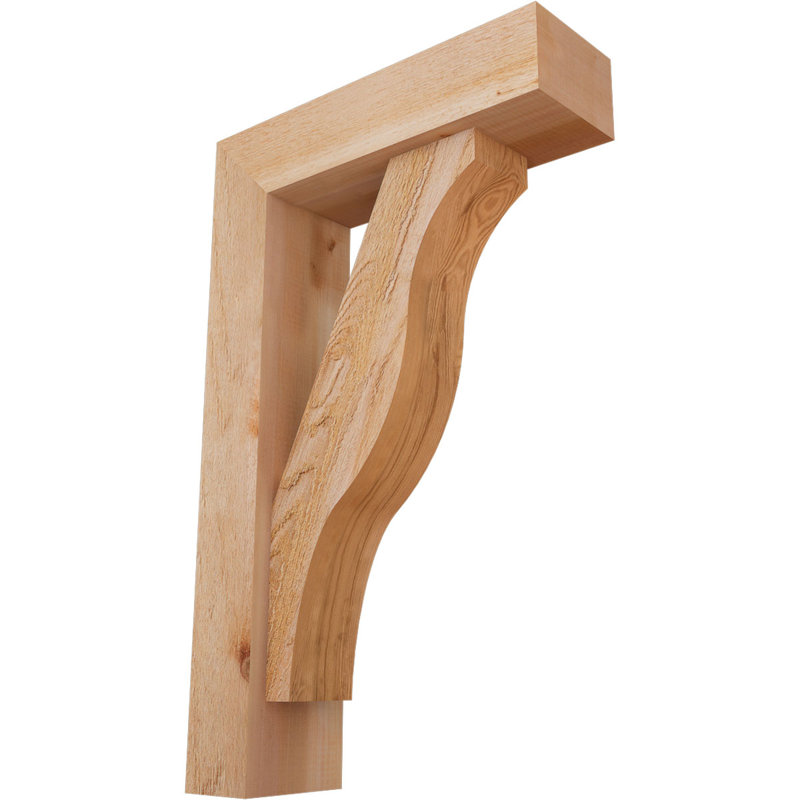 Support Funston Block avec support décalé, 32 x 20, Cèdre rouge occidental de l 6 po (scié brut)