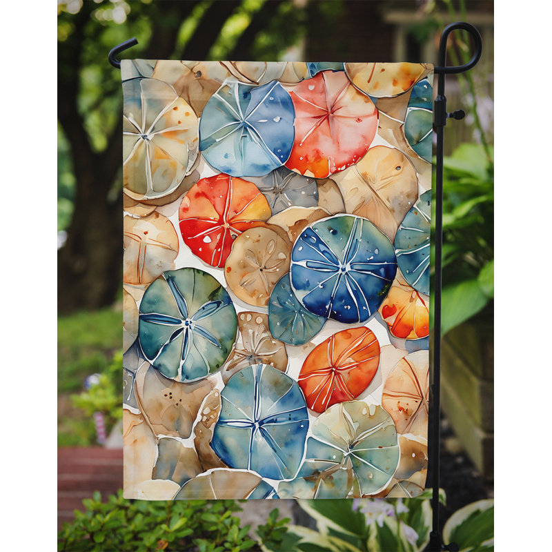 Drapeau de jardin double en polyester H 15,5 po x l 11,25 po