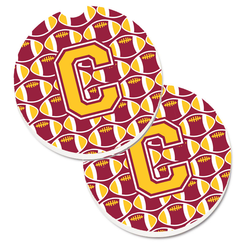 Sous-verre de football, I, Marron / Or