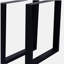 Pieds de table carrés 28 po x 35 po, pieds de table larges en métal, pieds de table en acier robustes
