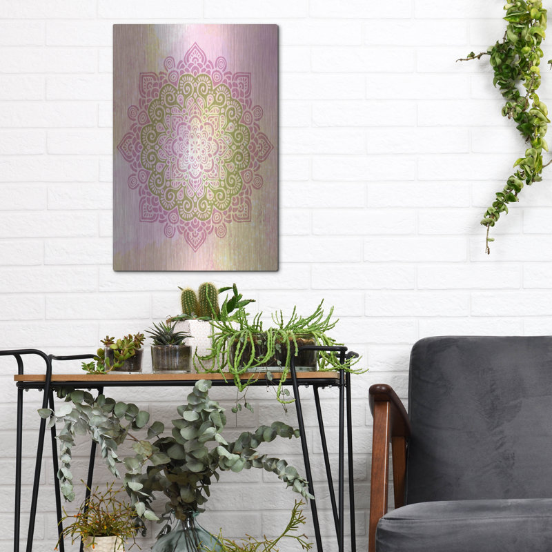 Bungalow Rose «Mandala Space 2» par Sabrina Balbuena, art mural en métal, H 16 po x l 12 po
