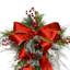 Snowy Holiday Swag With Pinecones, Berries, Ornaments And Ribbon