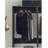Home Imports Emporium Walk in Wood Closet System for Closet Room Rectangular Engineered Wood Freestanding Design Hanging Rods and Shelves Gray Finish