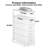 Narrow Dresser with Charging Station White Dresser with 4 Drawer Slim Chest of Drawer Bathroom Pazo-872223272