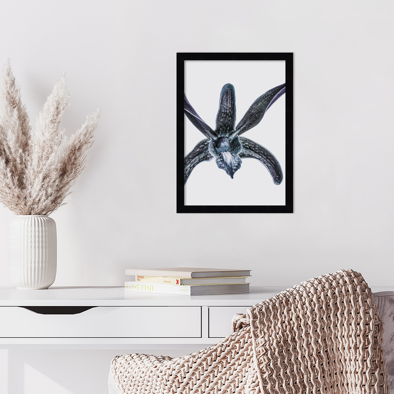 Parkerfield "Orchid" Print by Shot by Clint, Black, 17" H x 13" W