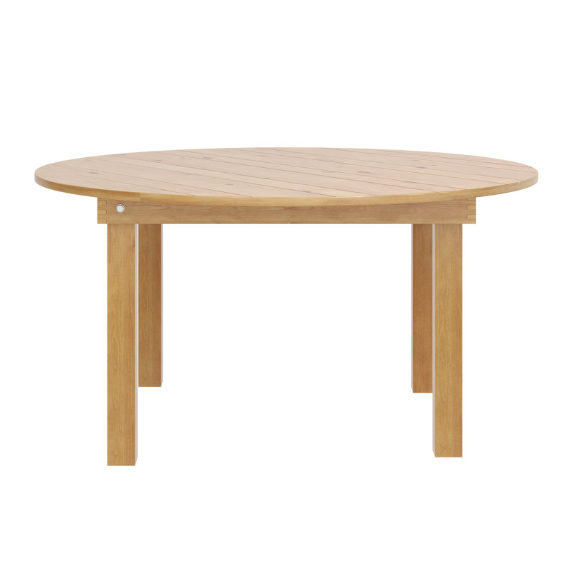 Table de salle à manger Elynna, Bois naturel
