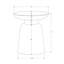 Table de bout cylindrique en acier Abdisamad-296930360
